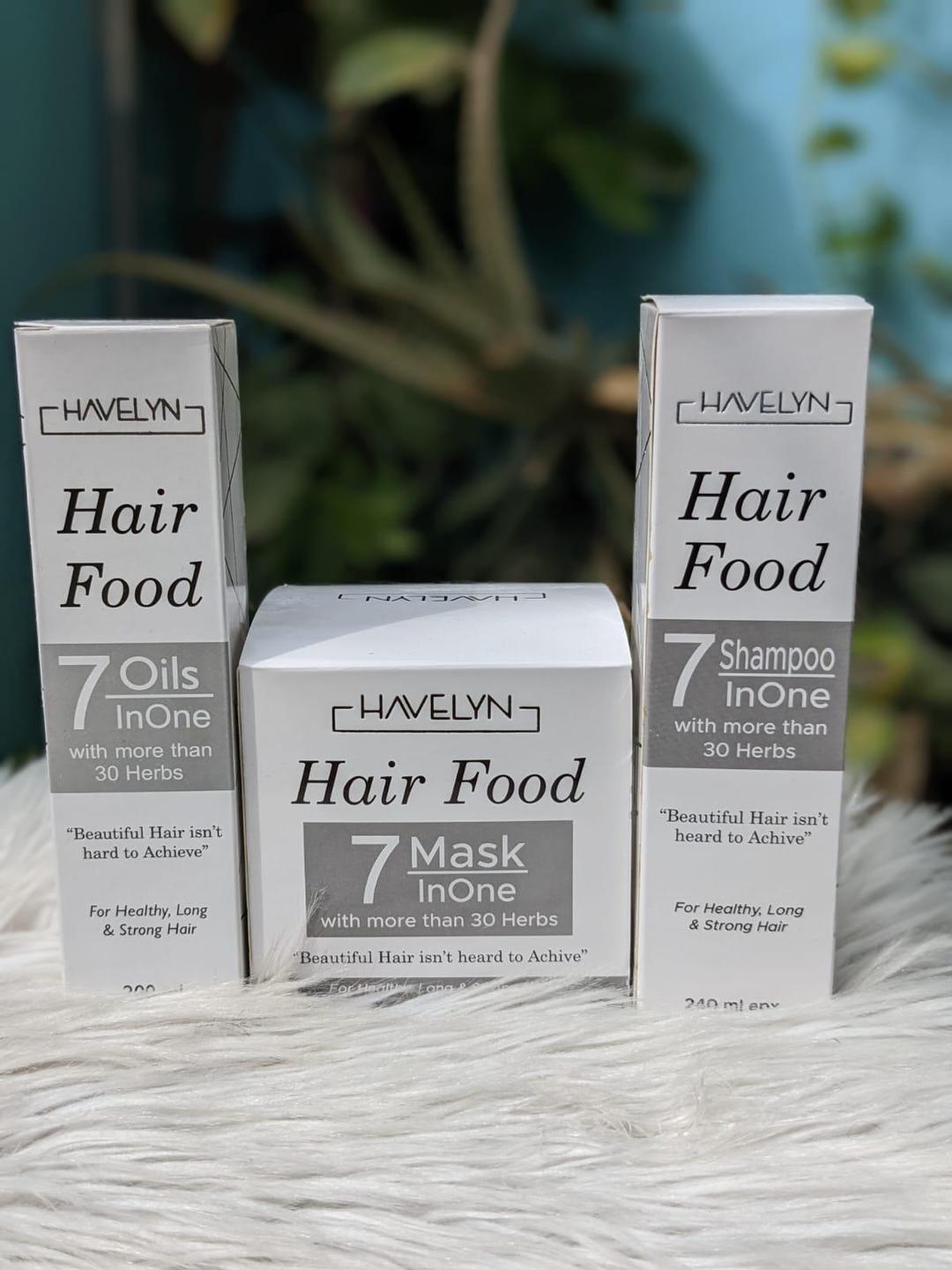 3 In 1 DEAL Havelyn Hair food OIL+Shampo+Mask - Haya By Rabi