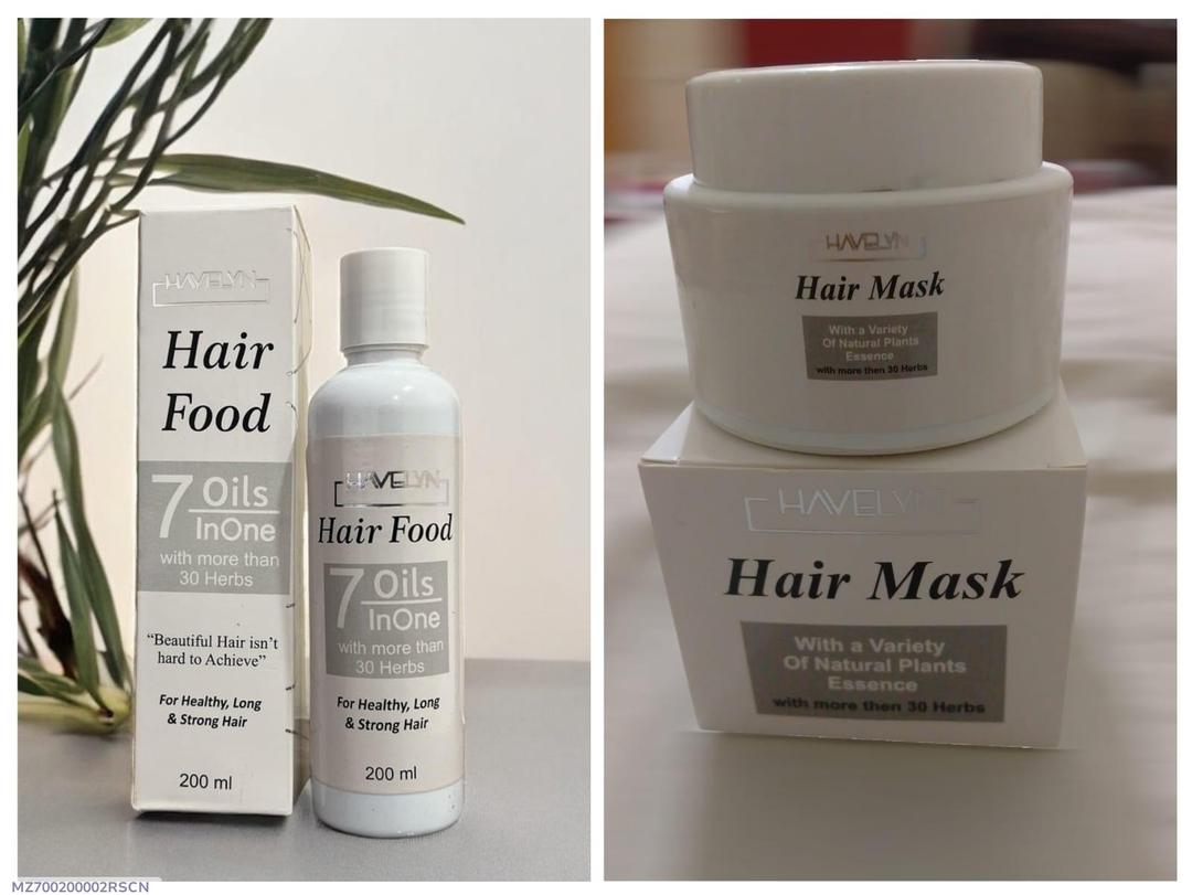 3 In 1 DEAL Havelyn Hair food OIL+Shampo+Mask - Haya By Rabi