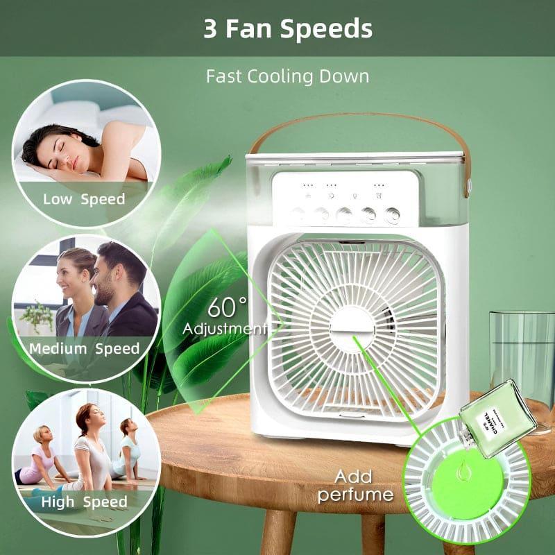 3 In 1 Mini Portable USB AC Cooling Fan - Haya By Rabi