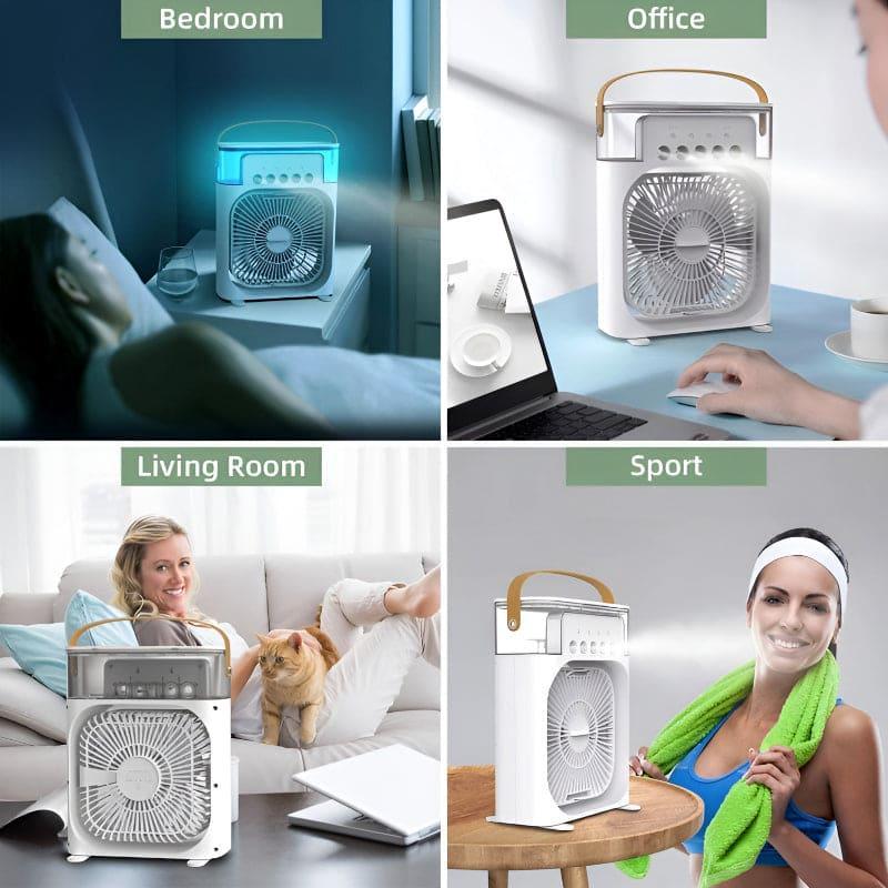 3 In 1 Mini Portable USB AC Cooling Fan - Haya By Rabi