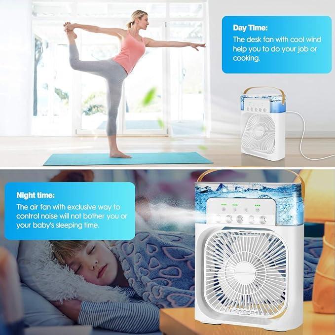 3 In 1 Mini Portable USB AC Cooling Fan - Haya By Rabi