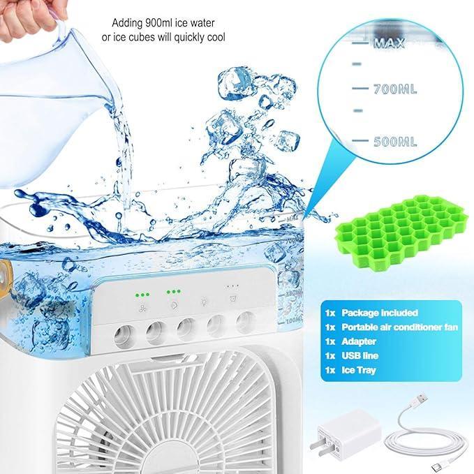 3 In 1 Mini Portable USB AC Cooling Fan - Haya By Rabi