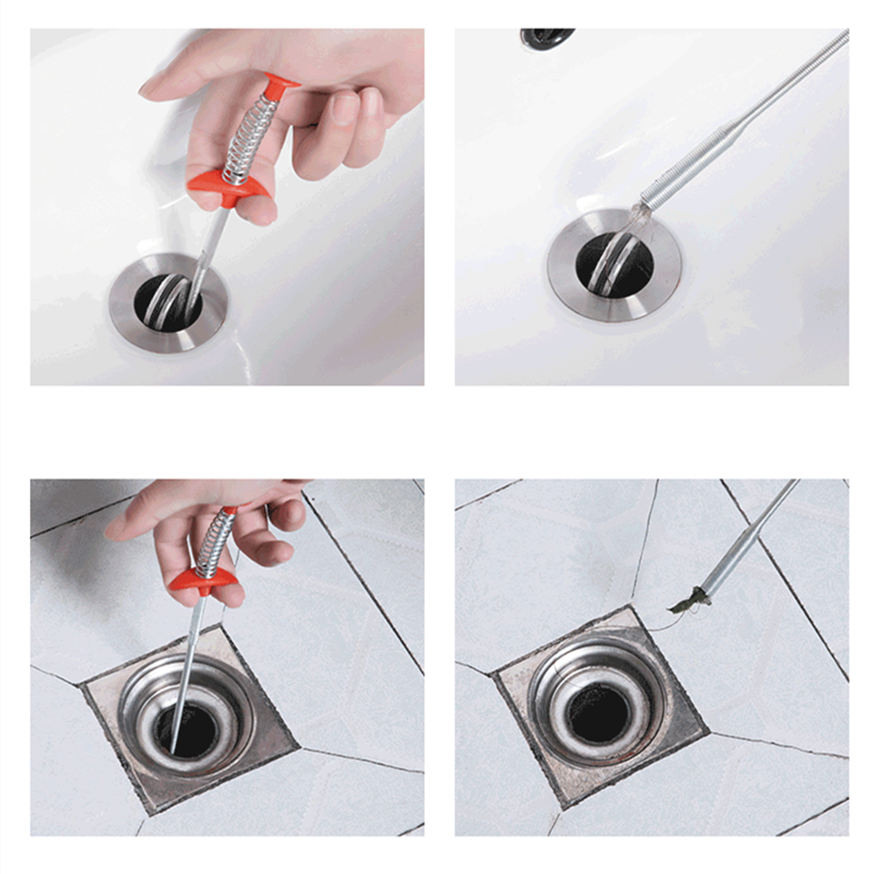 Drain Sink Spring Pipe Clog Remover Cleaning Tool, Drain Sink Rod - Haya By Rabi