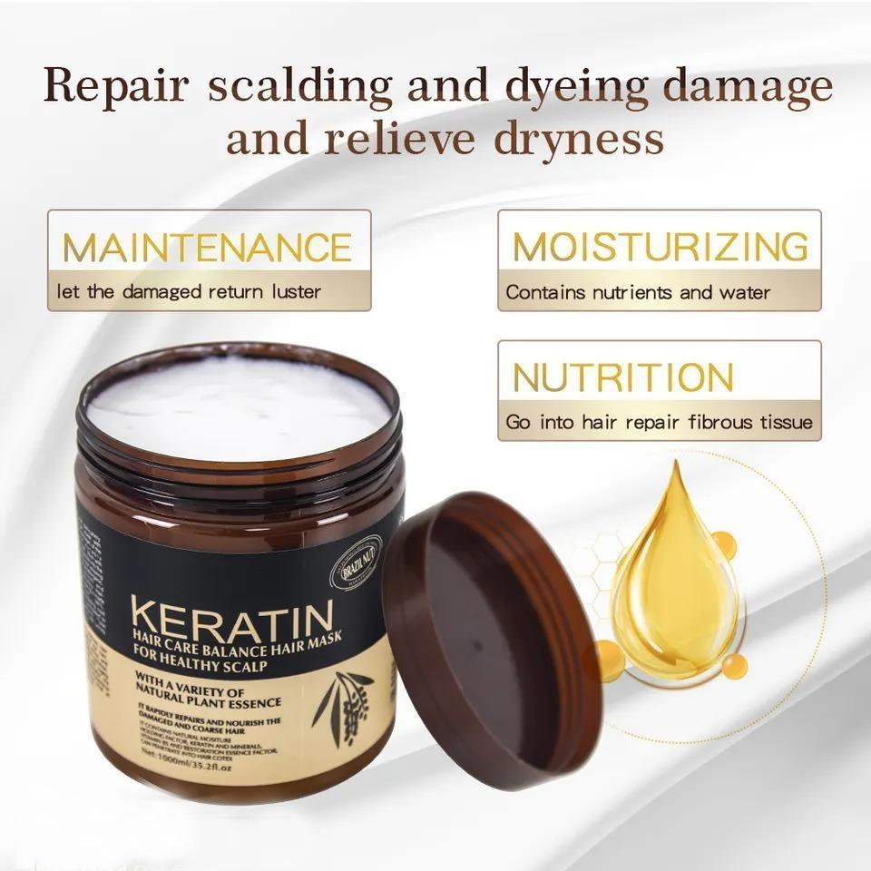 Deals Keratin Brazilian Hair Mask+Shampoo - Haya By Rabi
