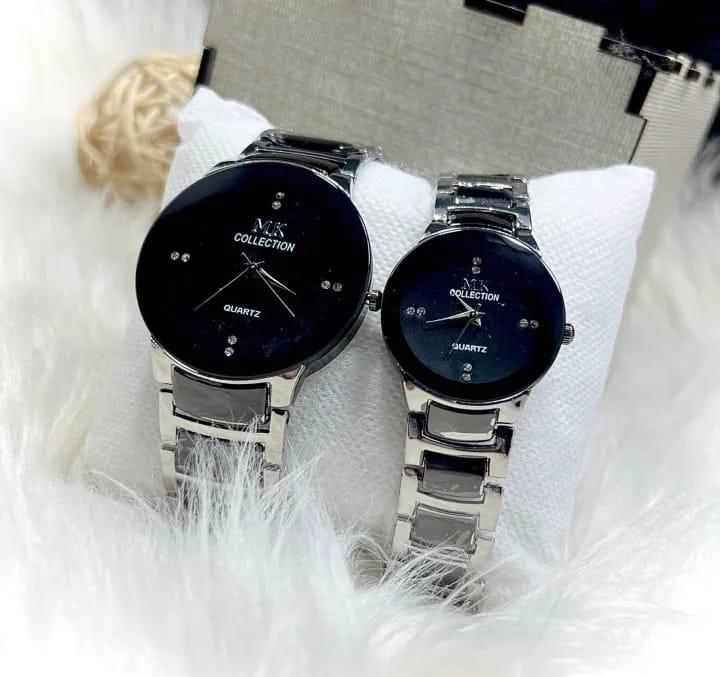 STYLISH UNISEX COUPLE WATCHES -SET OF 2 WITH QUARTZ MOVEMENT - Haya By Rabi