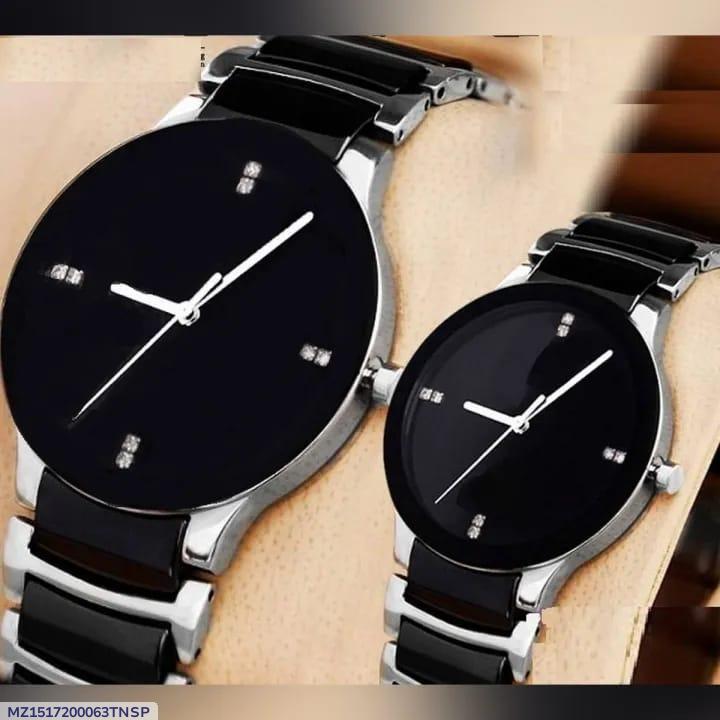 STYLISH UNISEX COUPLE WATCHES -SET OF 2 WITH QUARTZ MOVEMENT - Haya By Rabi