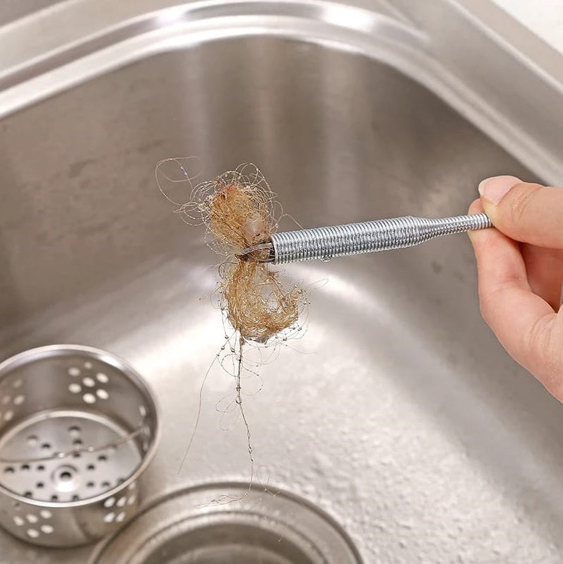 Drain Sink Spring Pipe Clog Remover Cleaning Tool, Drain Sink Rod - Haya By Rabi