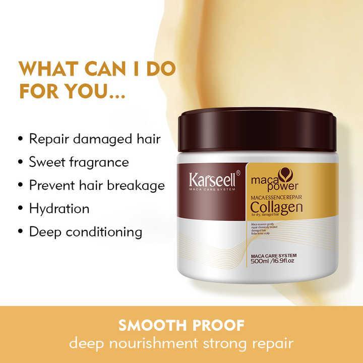 Buy 1 Get 1 Fre Karseell Hair Mask+Hair Food Oil, Pack Of 2 Items (Original) - Haya By Rabi