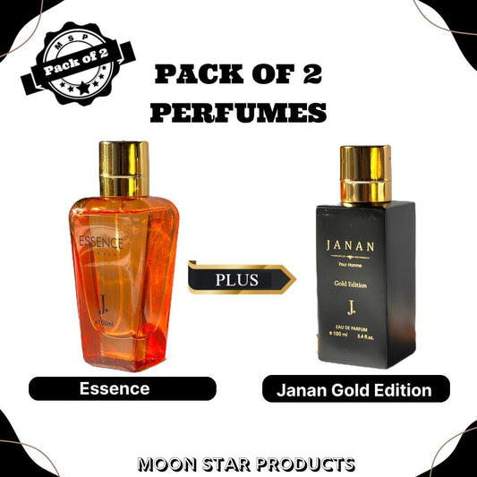 Pack of 2 – J. Essence & J. Janan | Perfume For Men and Women – 100ml - Haya By Rabi