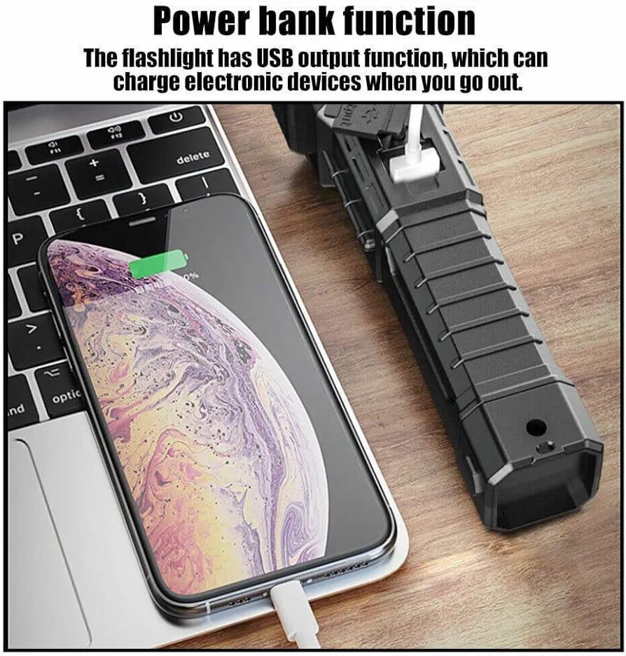 USB Rechargeable Flashlight – Best LED Emergency Light - Haya By Rabi