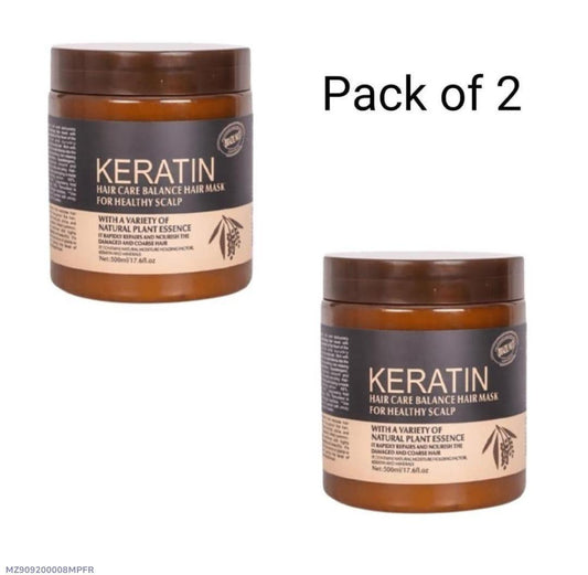 Buy 1 Get 1 free Keratin Hair Mask 1000ML (Pack 2) Original - Haya By Rabi